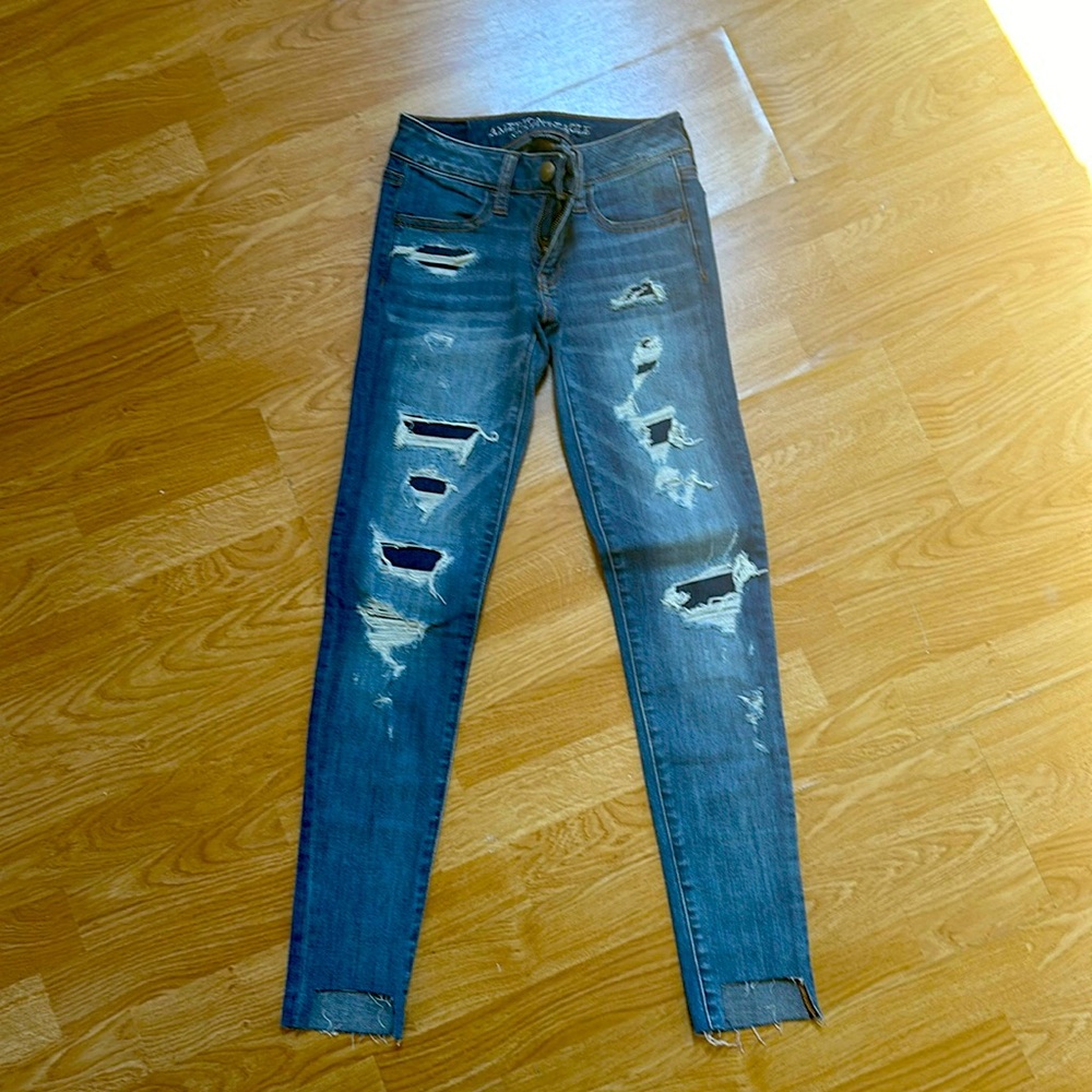 American eagle super stretch jeans, super comfortable, size 00